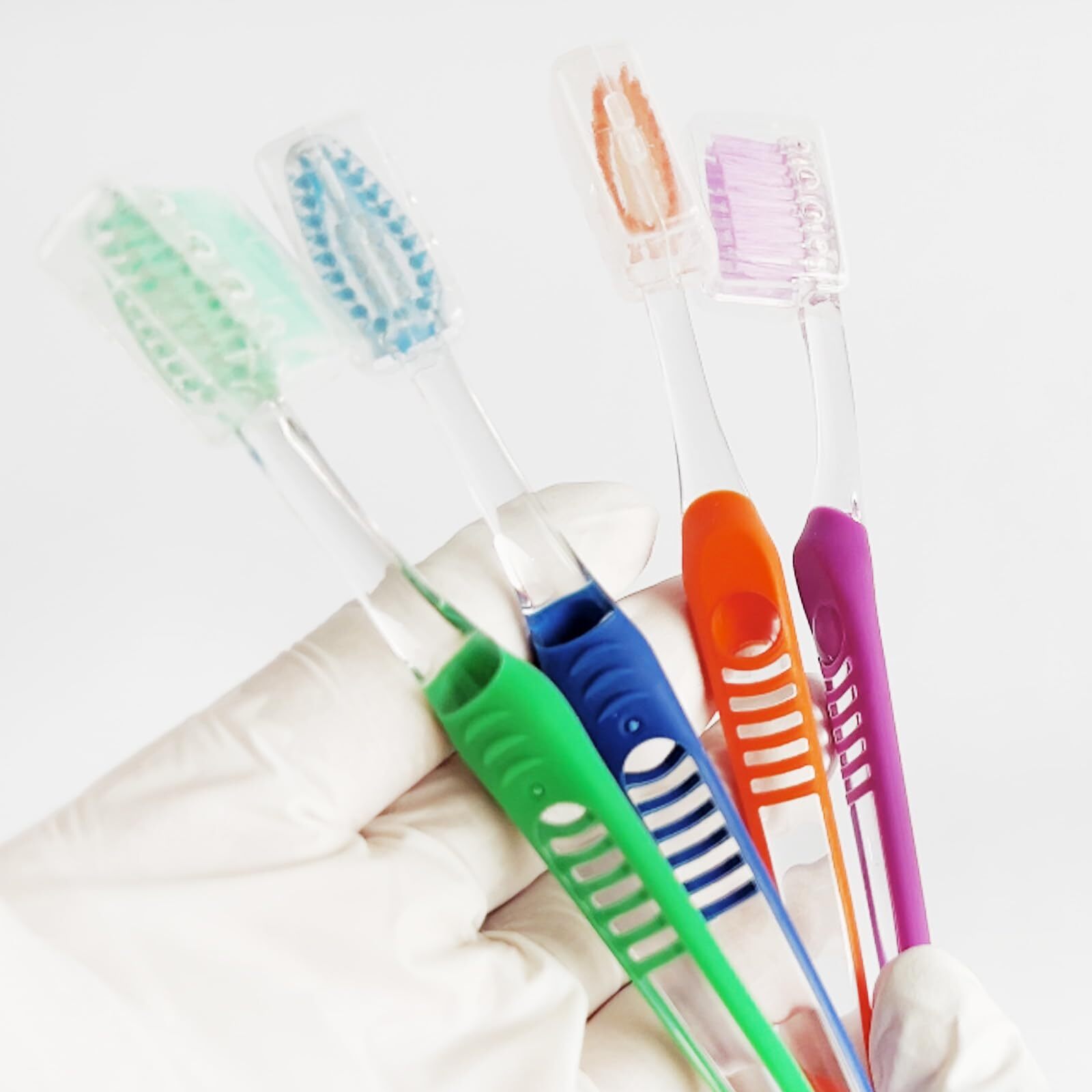 Orthodontic Toothbrushes with Double-Ended Design V-Trim Brush Multi-Colored