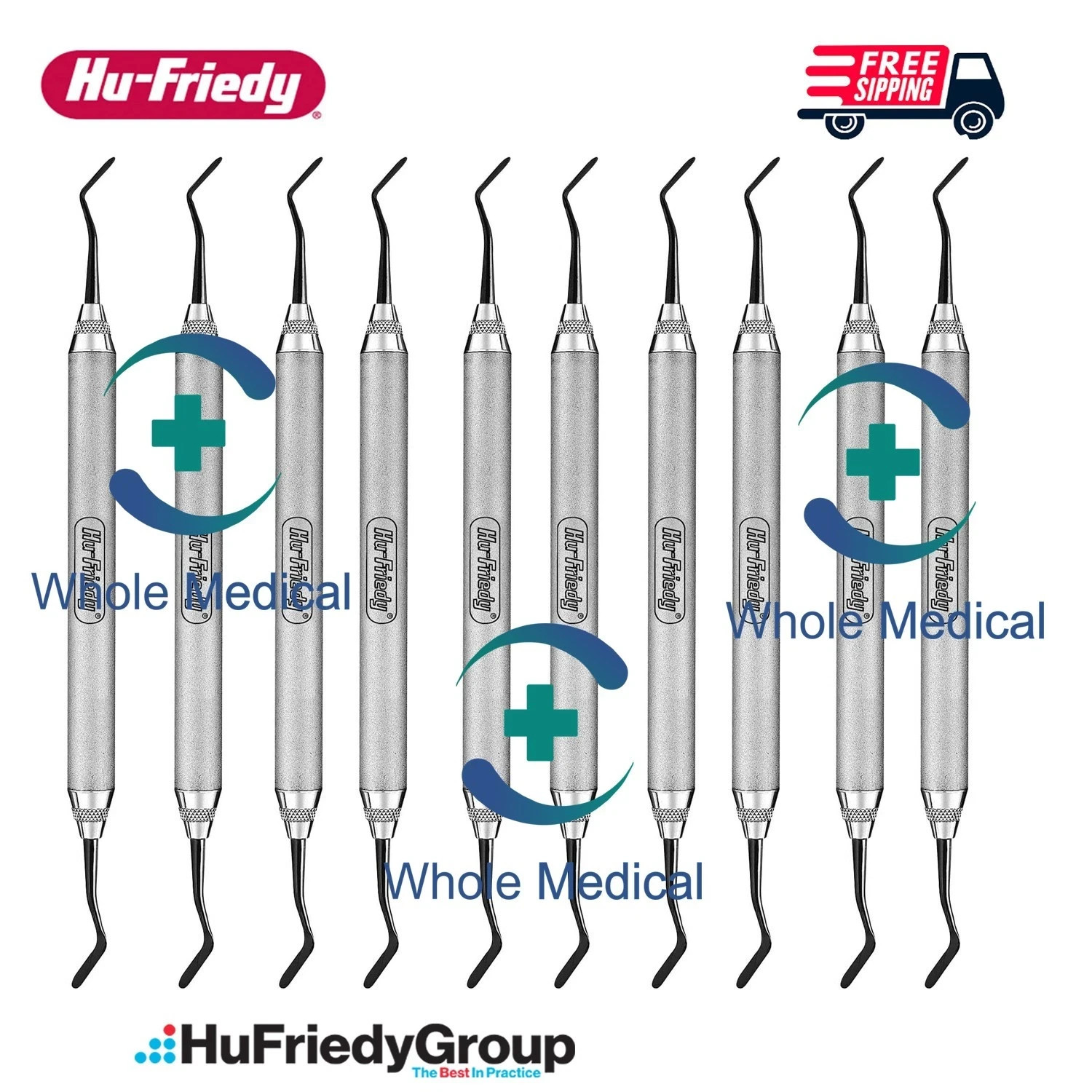 Hu-Friedy TNPFIA6 Double End A6 XTS Composite Filling 6S Handle 10 pcs Set