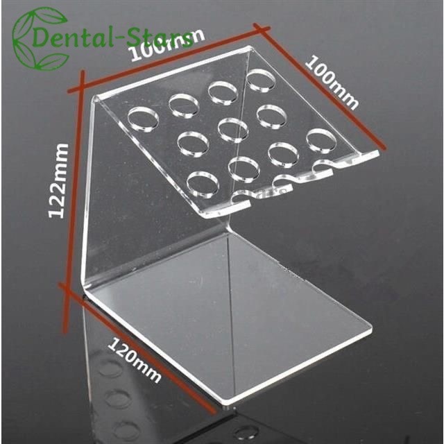 Dental Syringe Acrylic Organizer Holder Case Frame Transparent Composite Resin