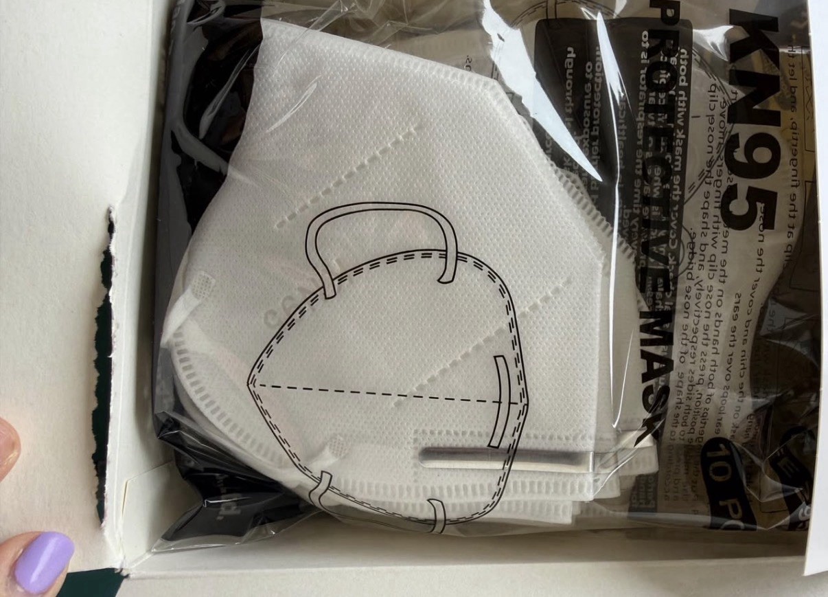 50 Pieces KN95 Disposable Face Masks 95%+ PFE & BFE KN95 (INDIVIDUALLY WRAPPED)