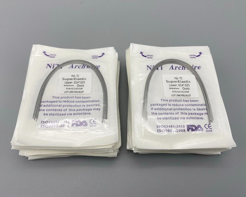 Dental Ortho Teeth Braces Bracket Archwires Super Elastic Ni-Ti Arch Wires Ovoid