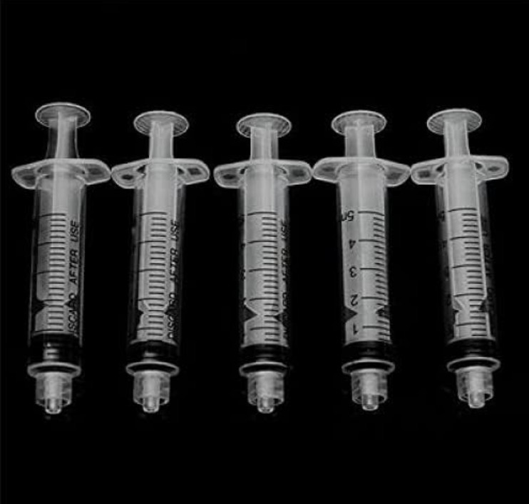 50 Pcs – 5ml Syringes with 14ga, 20ga,21ga, 23ga Blunt Tip Needles With Syringe