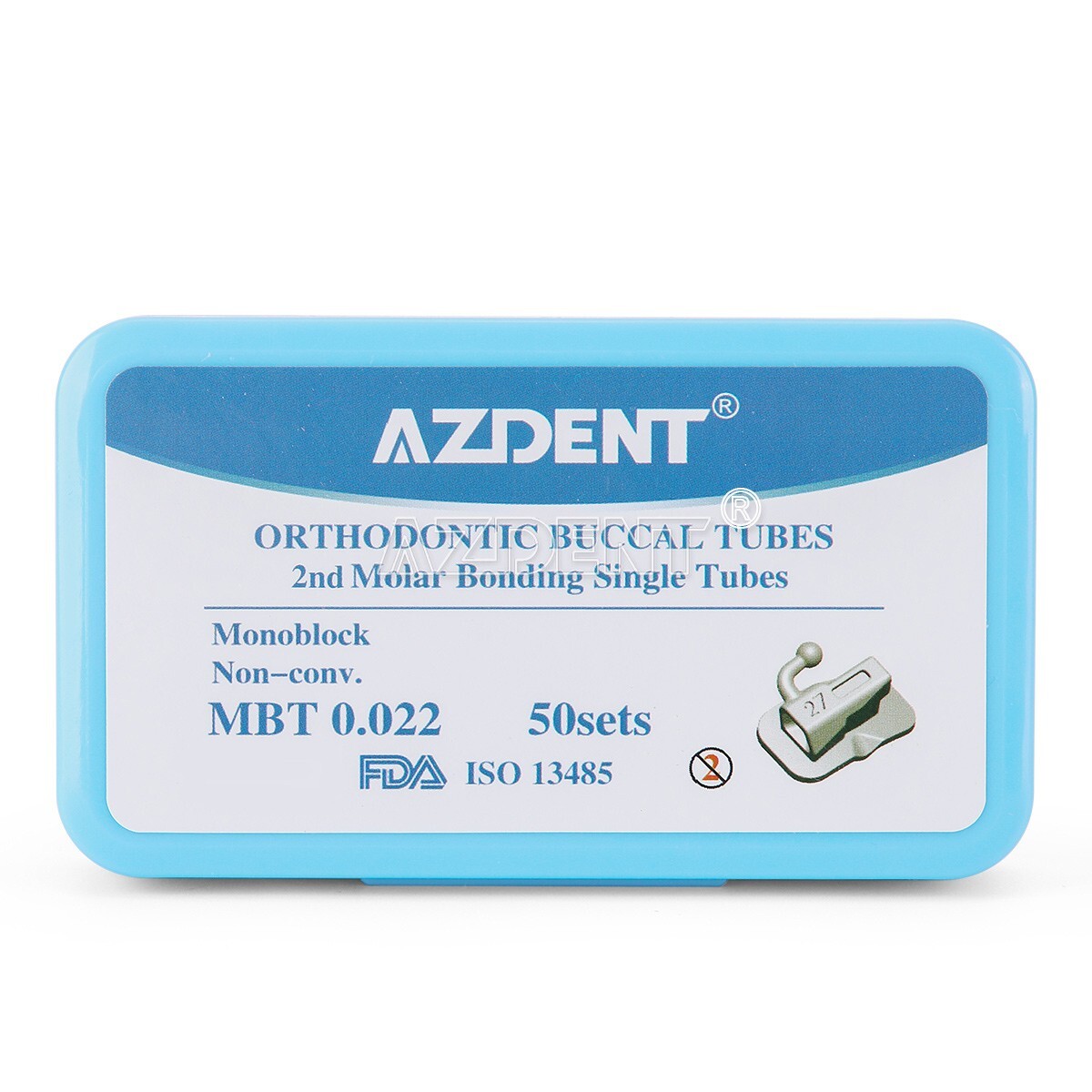 Dental Orthodontic Buccal Tube 1st 2nd Molar Tubes Roth/MBT 022 Bondable AZDENT
