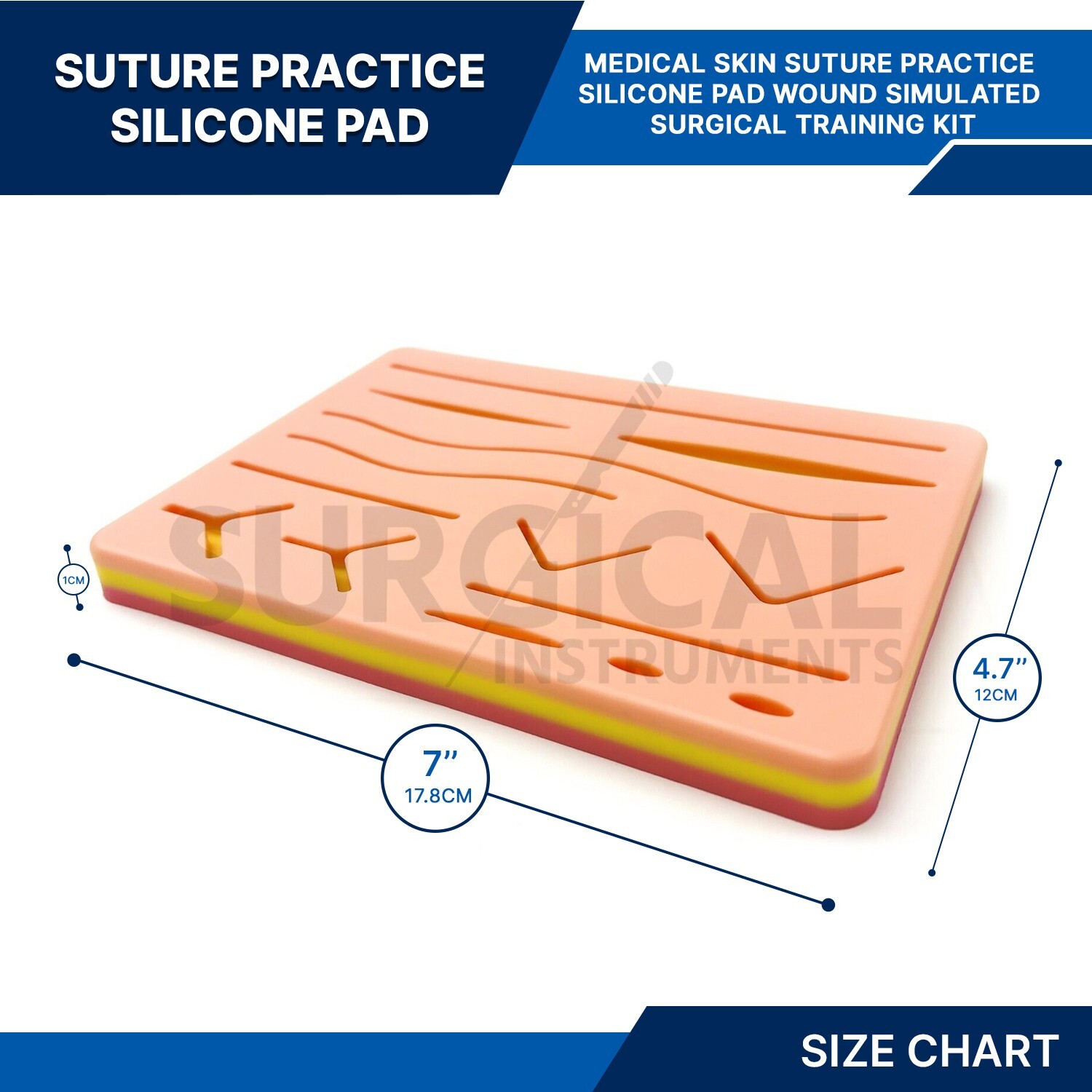 27 Piece Practice Suture Kit Set for Medical and Veterinary Student Training