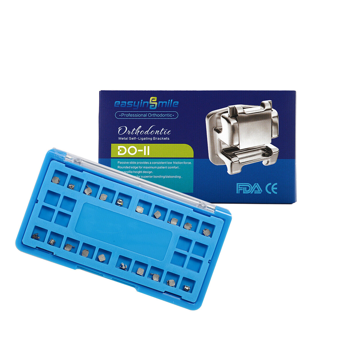 Dental Orthodontic Braces Roth MBT 022” Metal Self-Ligating Ortho Mesh Bracket
