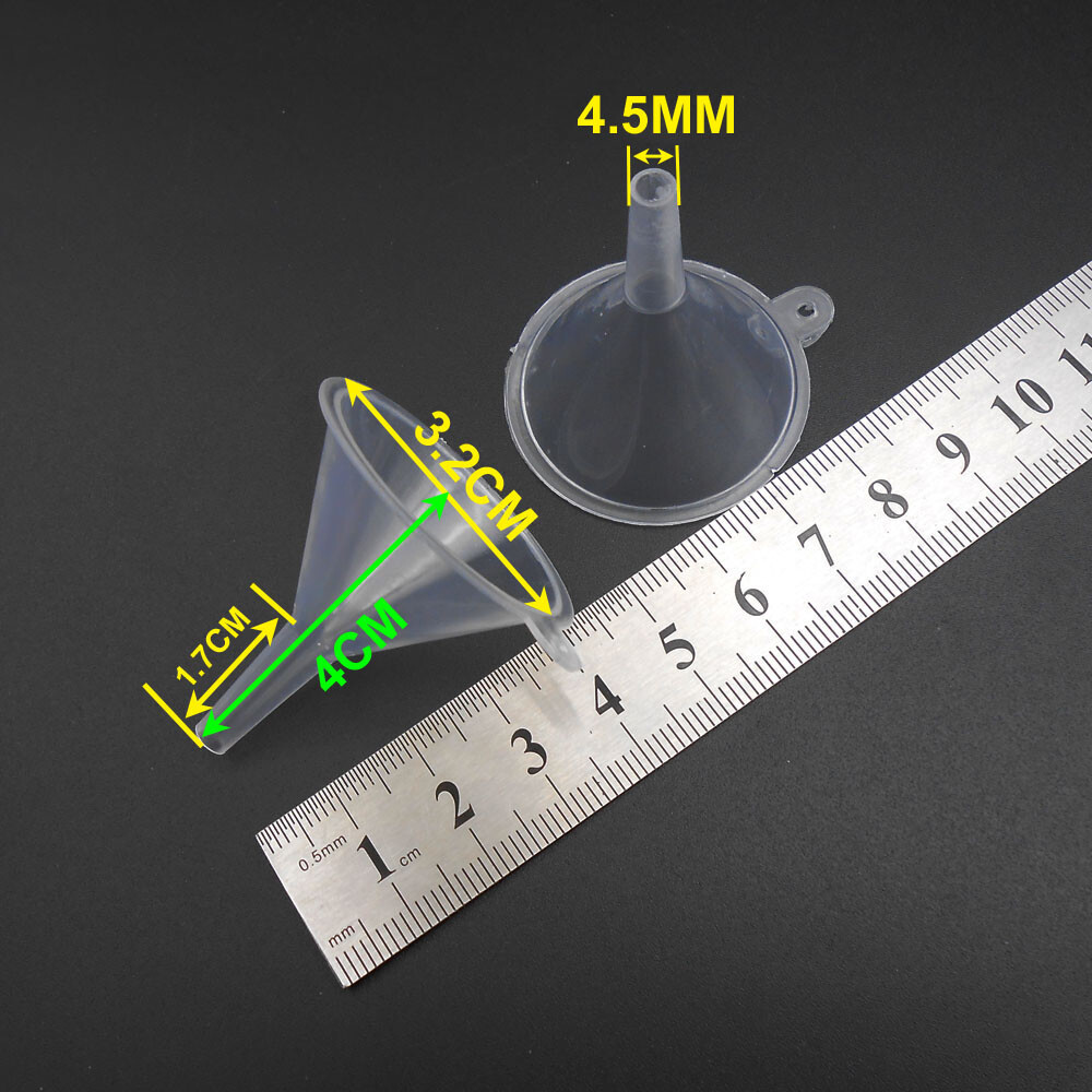 2Pc 32MM Repackaging Small Filling Funnel 4.5MM Spout For Atomiser Perfume 3.2CM