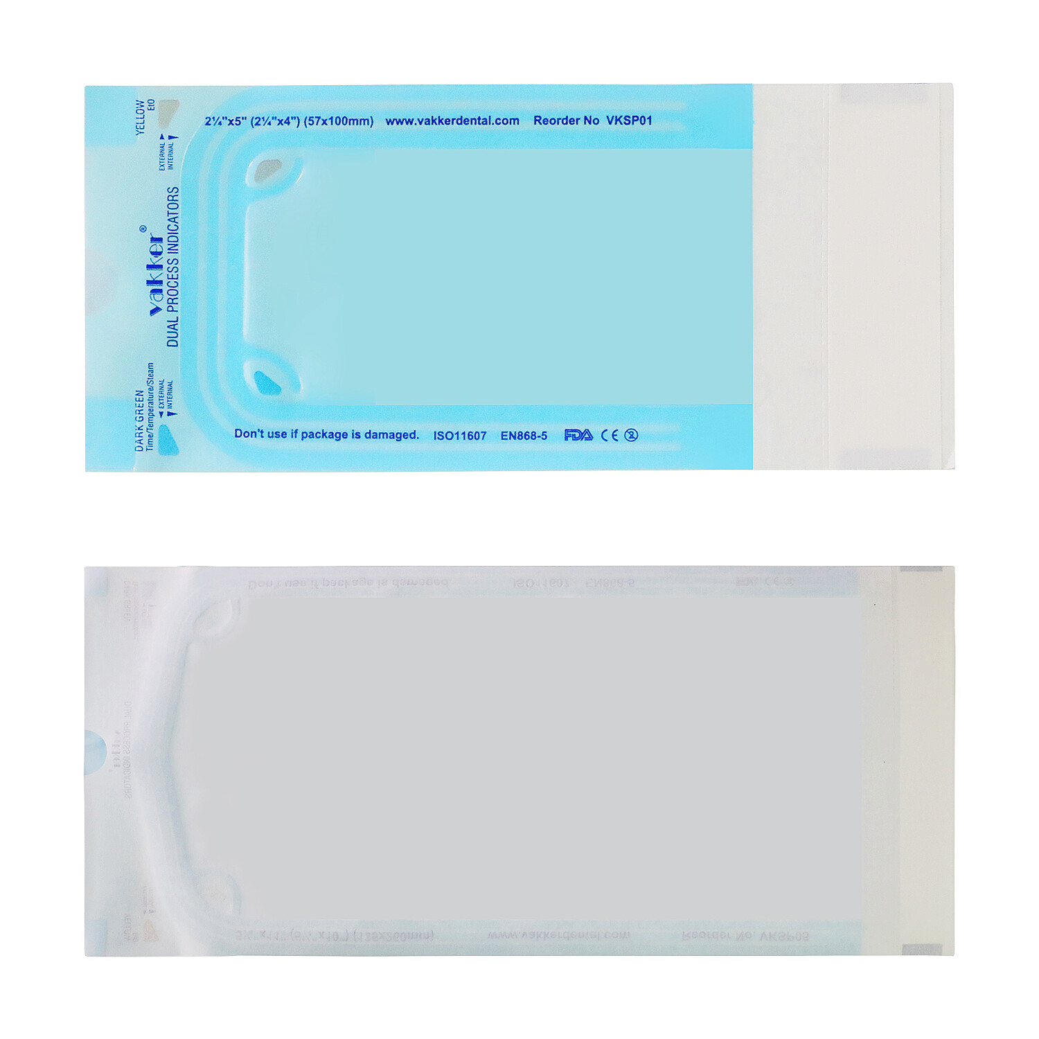 4000pcs 2.25″ x 5″ Self Sealing Dental Sterilization Pouches, Sterilizer Bag