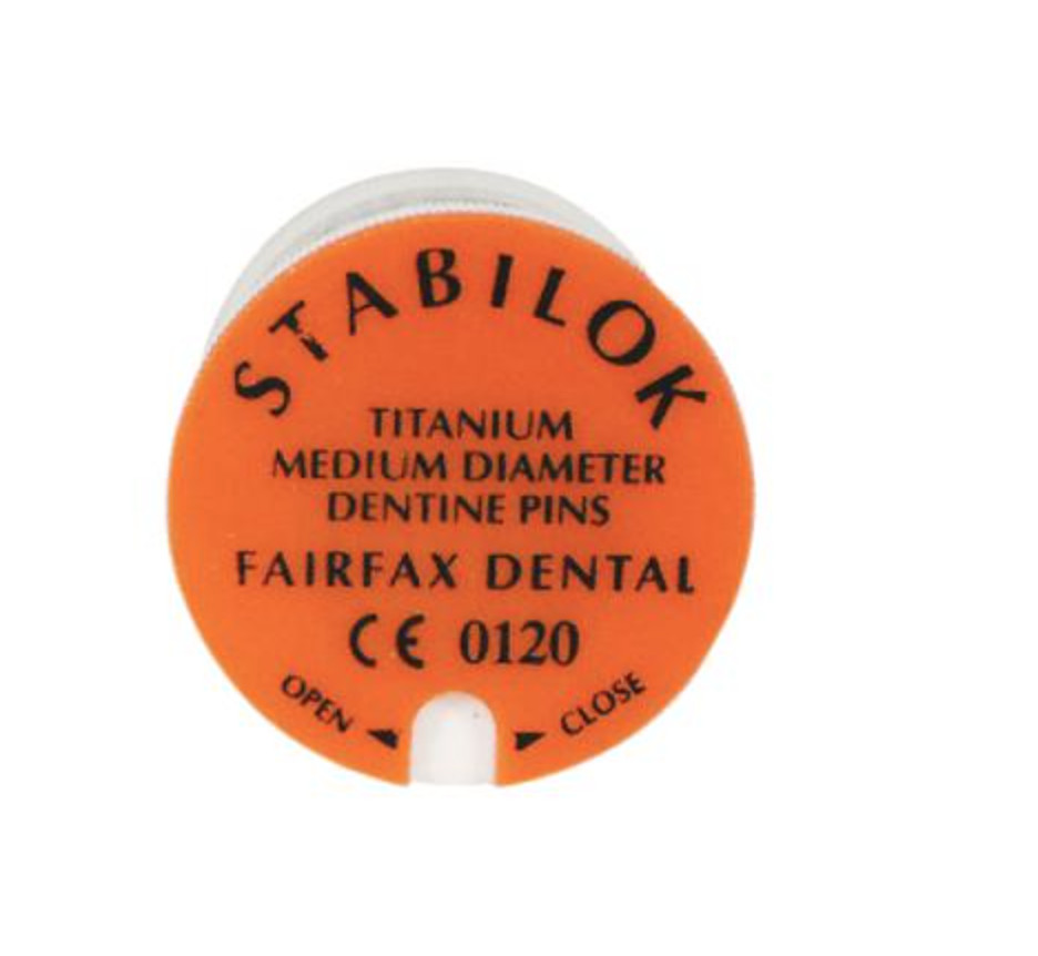 Stabilok Standard Kit – FAIRFAX 20 Pins + 1 Drills Titanium S/M Diameter Dentine