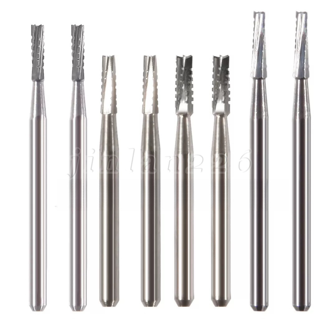 Dental Tungsten Carbide Bur Straight Fissure Cross Cut FG 556 557 558