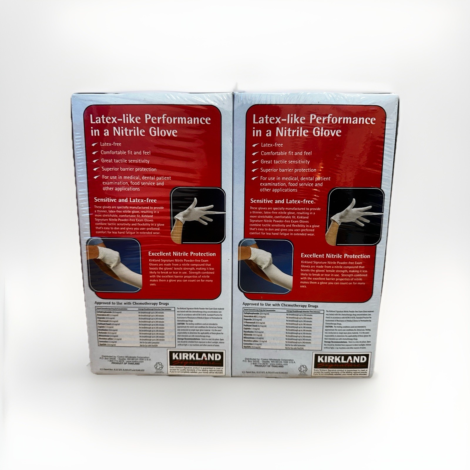 (400) Kirkland Latex Free Nitrile Exam Gloves Size Small 2 Packs Of 200