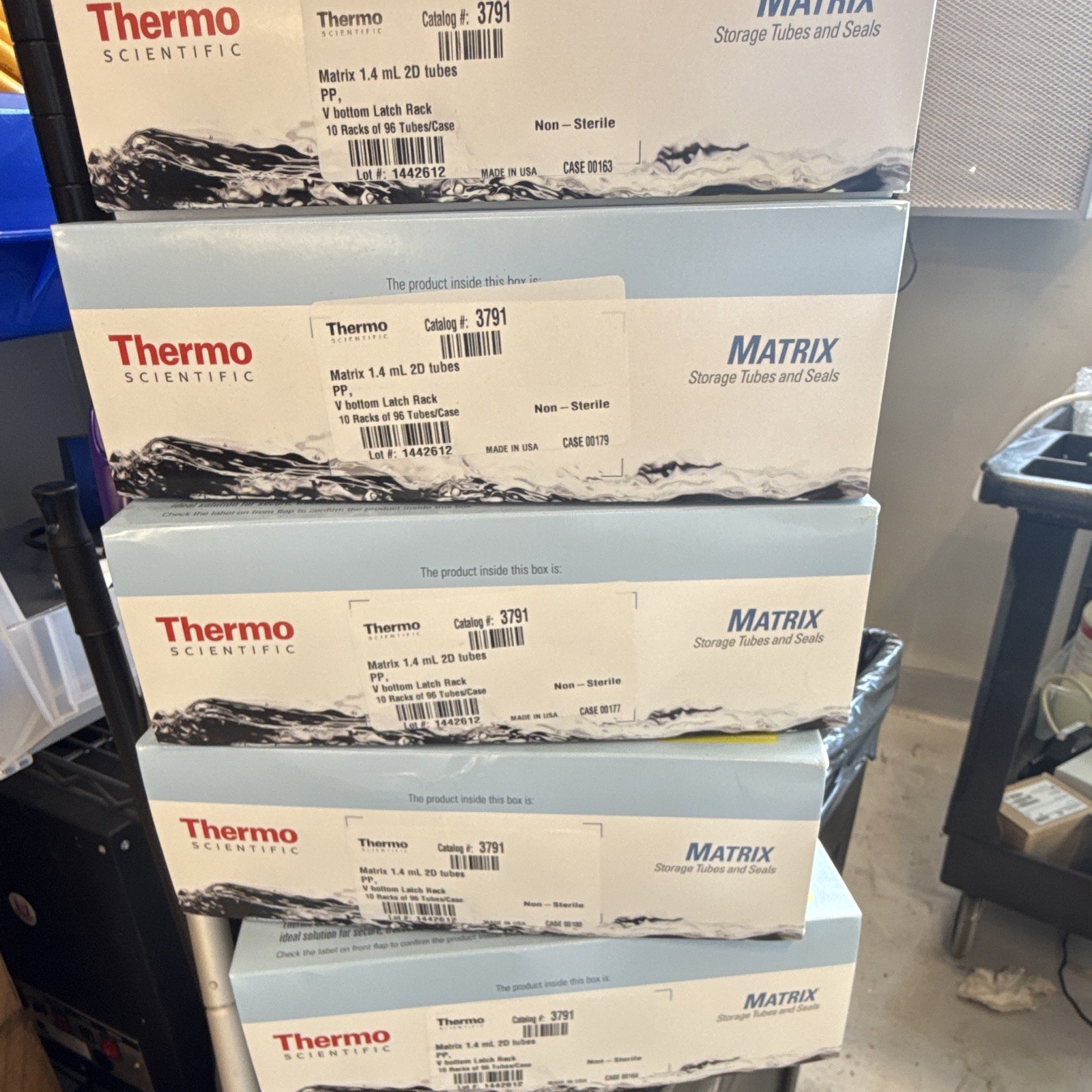 1x Case Thermo Scientific Matrix 1.4mL 2D Polypropylene Tubes MPN 3791