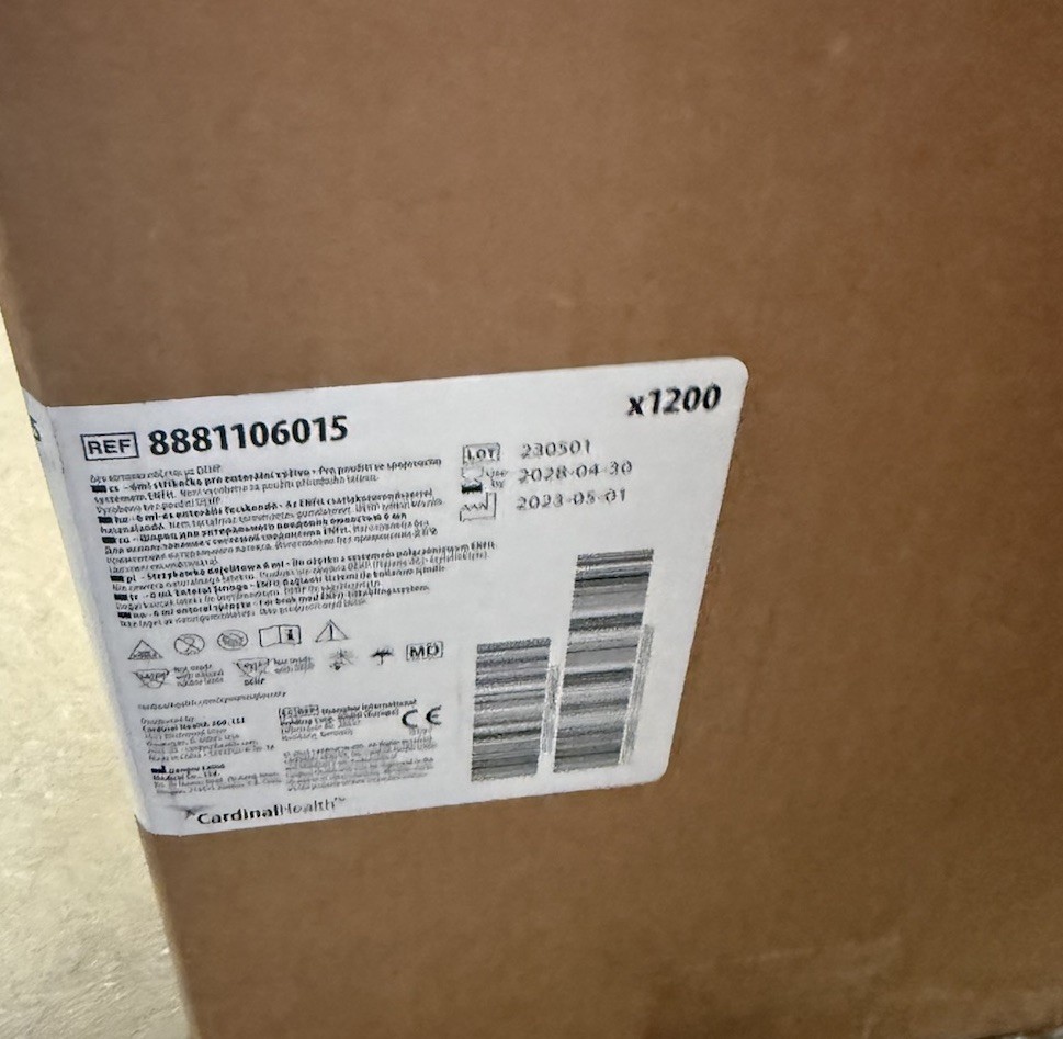 Monojet Syringe Enteral/Oral Feed ENFit 6ml 8881106015