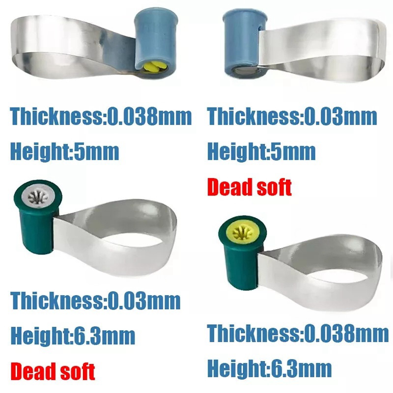 50 Pcs/Box Dental Matrix Bands Contoured Matrices Reel Type Anatomically Shaped
