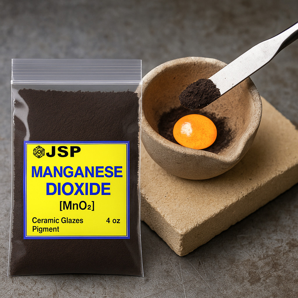 Manganese Dioxide MnO2 4oz Powder 300 Mesh Oxidizer for Gold Silver Refining
