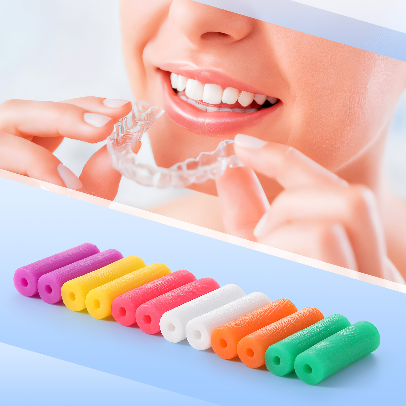JMU Dental Orthodontic Aligner Trays Chewies Aligner Chompers Assorted Color