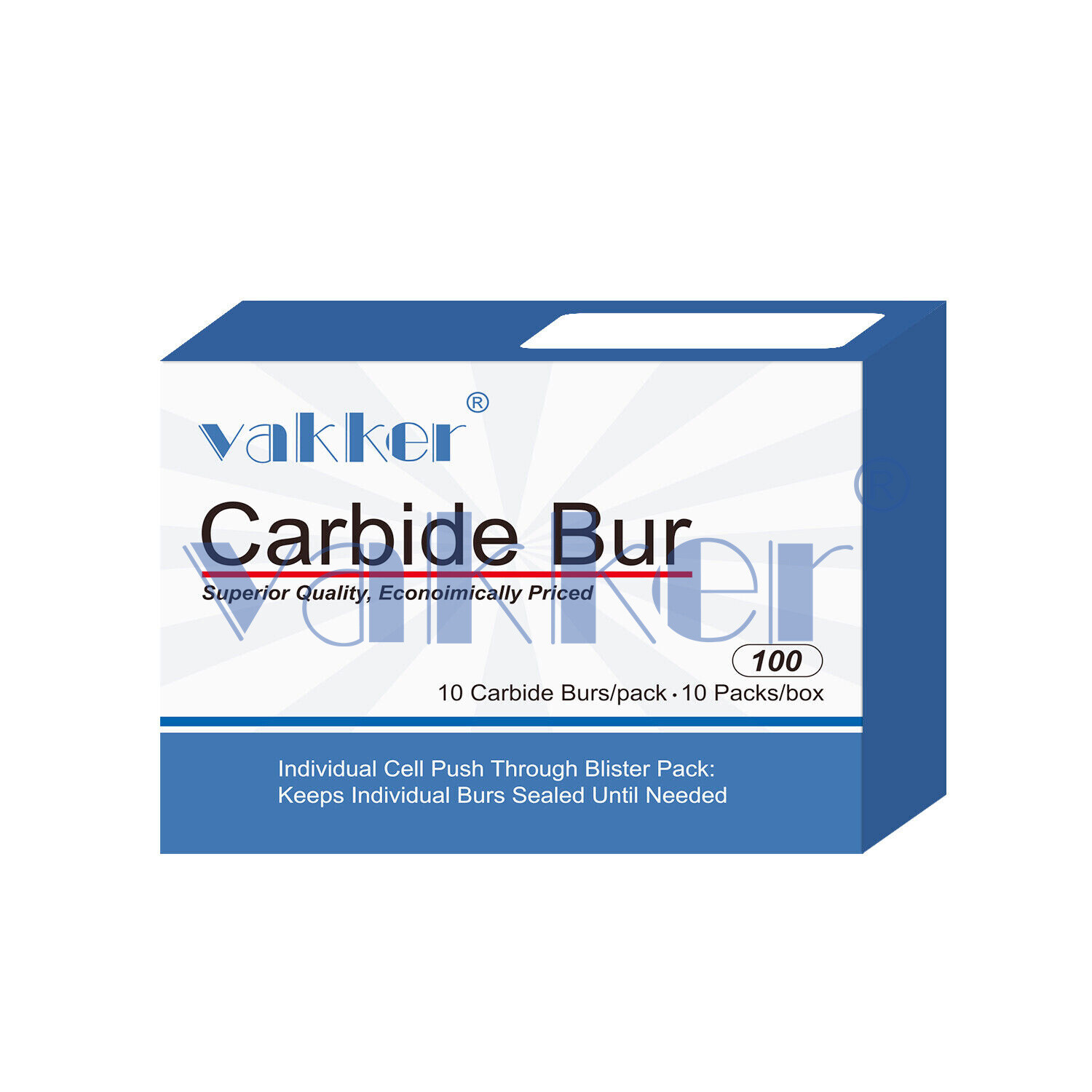 10/Pack Dental Trimming & Finishing Gold Carbide Burs Round Needle Egg FG7106