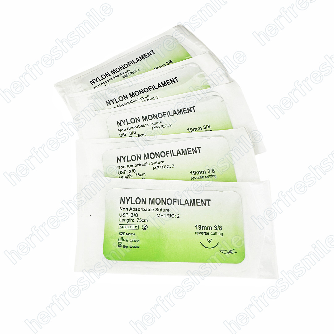 Absorbable Dental Oral Surgical Suture PGA GUT Nylon Silk Natural Needled