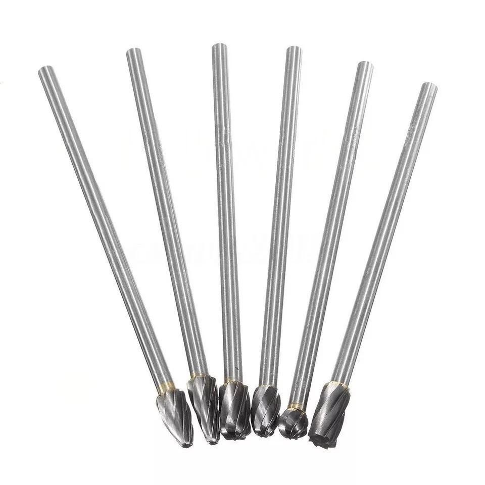 Dental Aluminum Cut Rotary Burr 150mm Long Tungsten Carbide Burs 1/4″ 6mm Shank