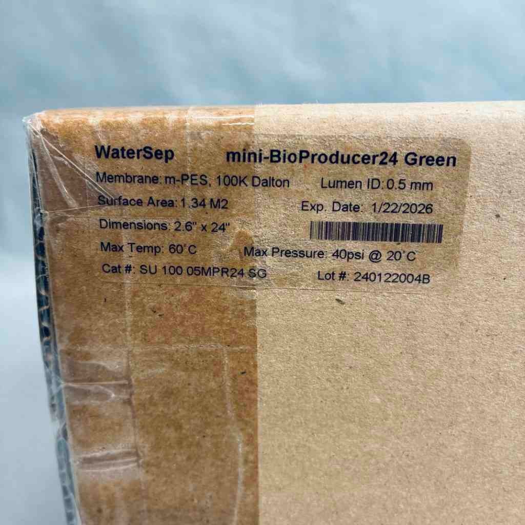 Sartorius WaterSep mini-BioProducer24 Green Hollow Fiber Filter 100kDa 0.05 mm