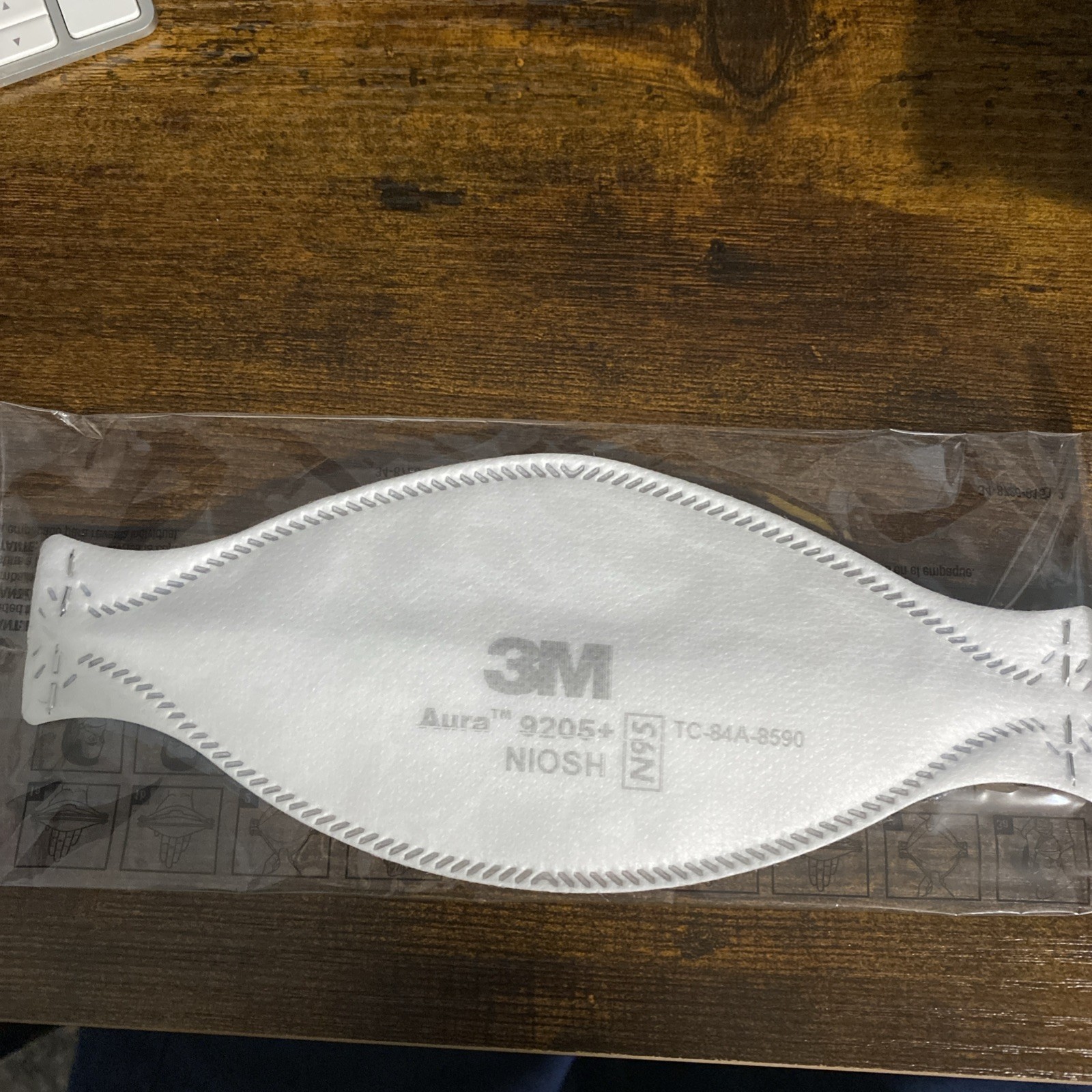 3M N95 Aura 9205+ 20 MASKS NIOSH Approved N95 Particulate Respirator Face Masks