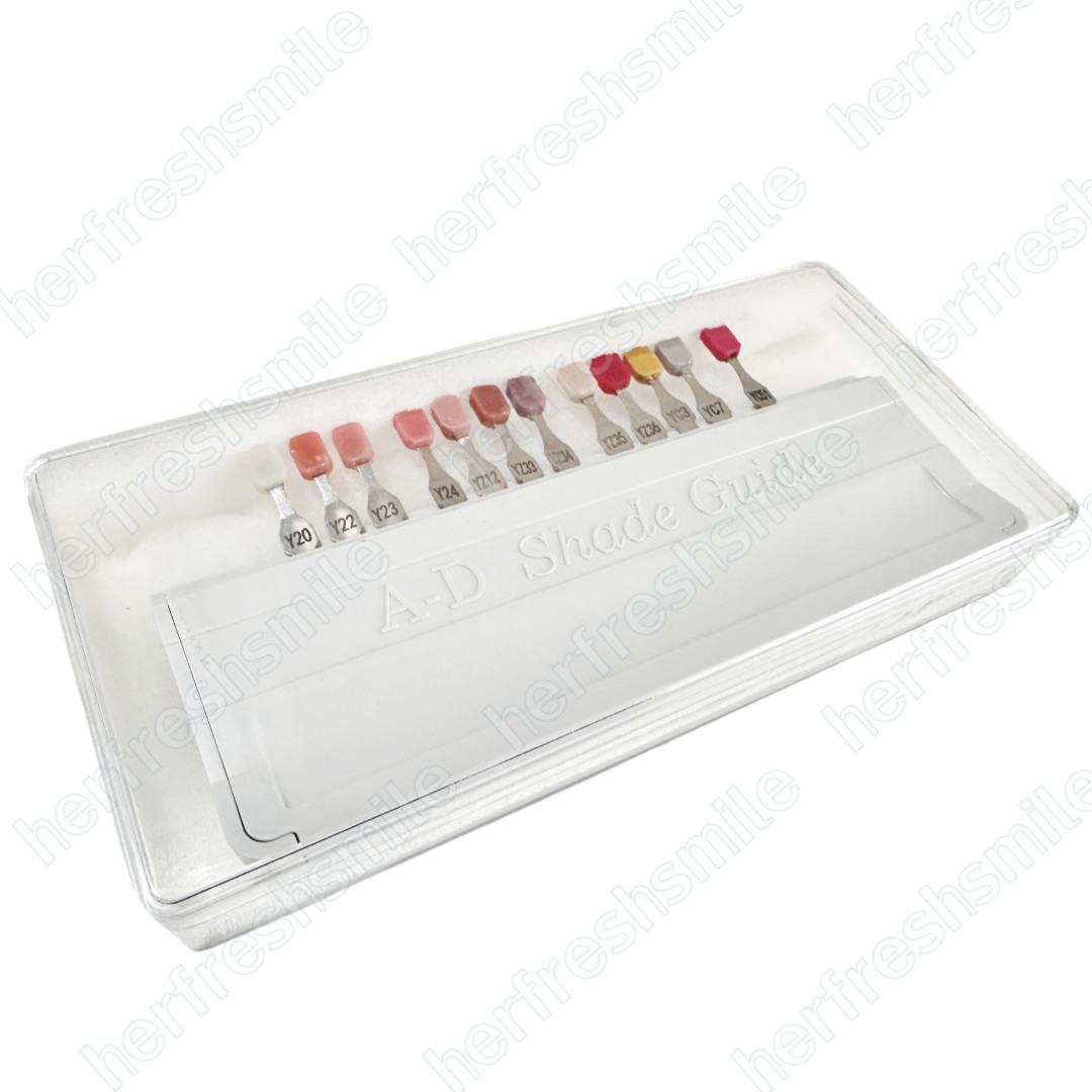 Gingiva Pink Resin Dental Beauty Gum Composite Highly 3D Aesthetic Color Guide
