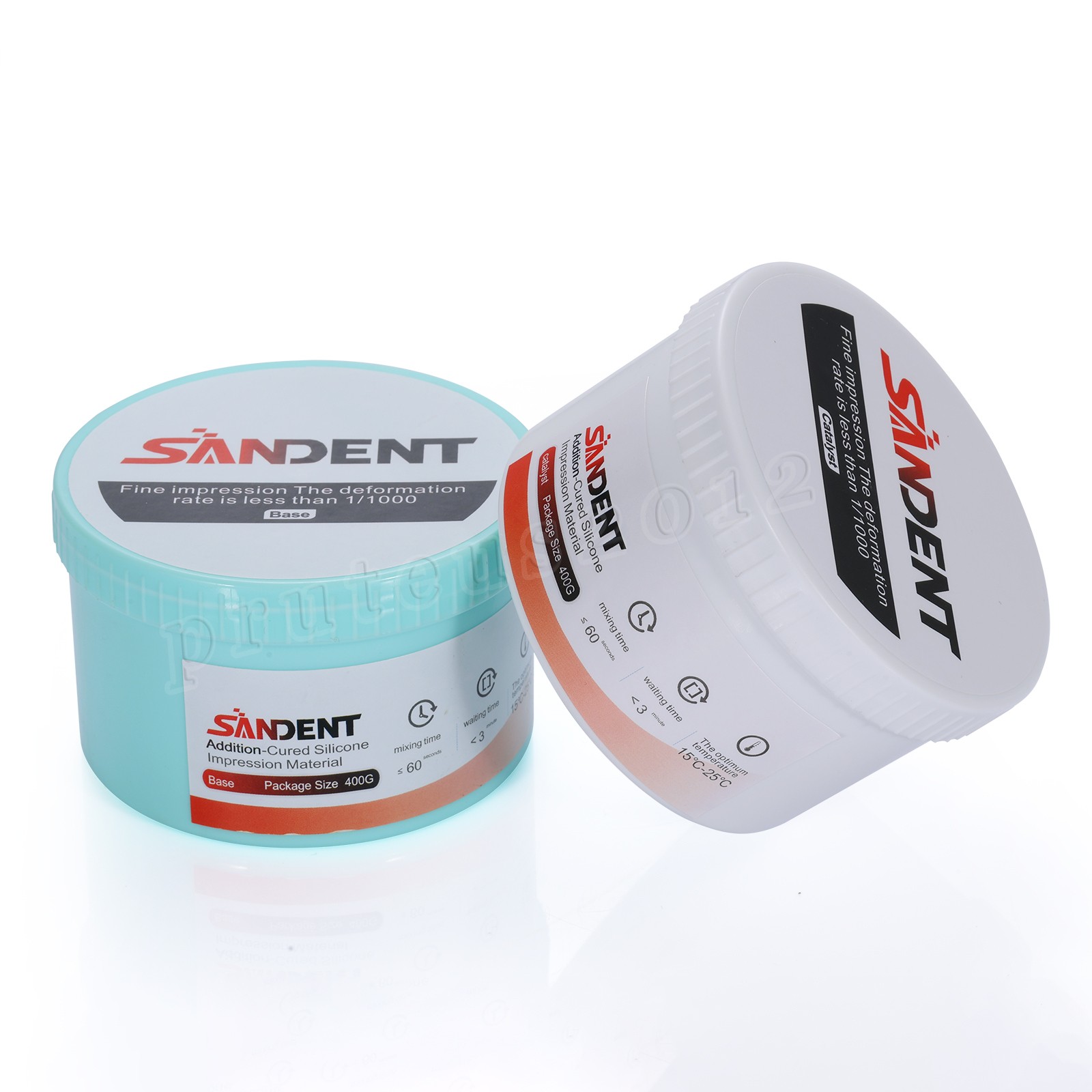 Dental Putty Fast Set VPS Dental Impression Material (400g Base & 400g Catalyst)