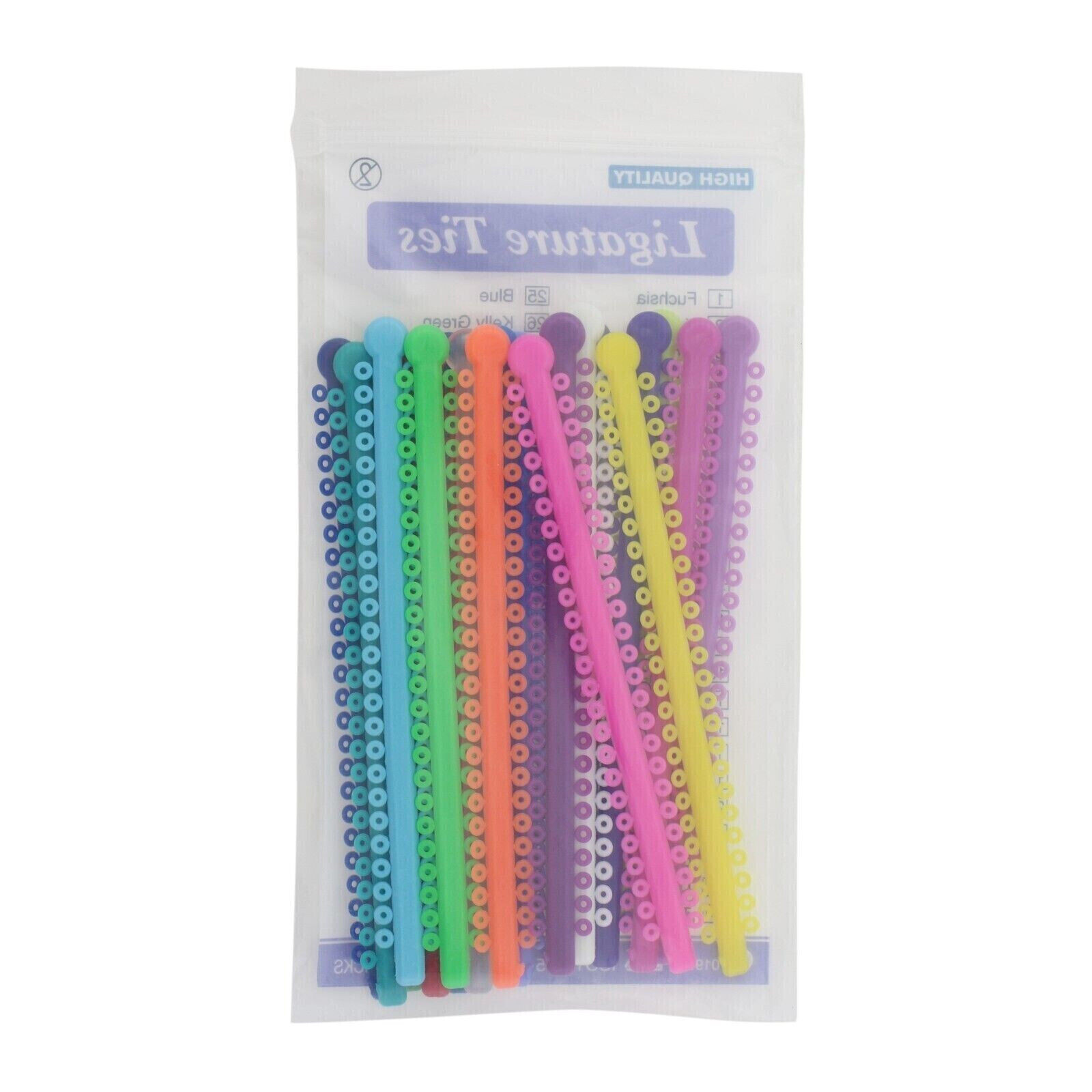 1000 Pcs/Bag Dental O-ring Orthodontic Ligature Ties Braces Bands Multi-Color
