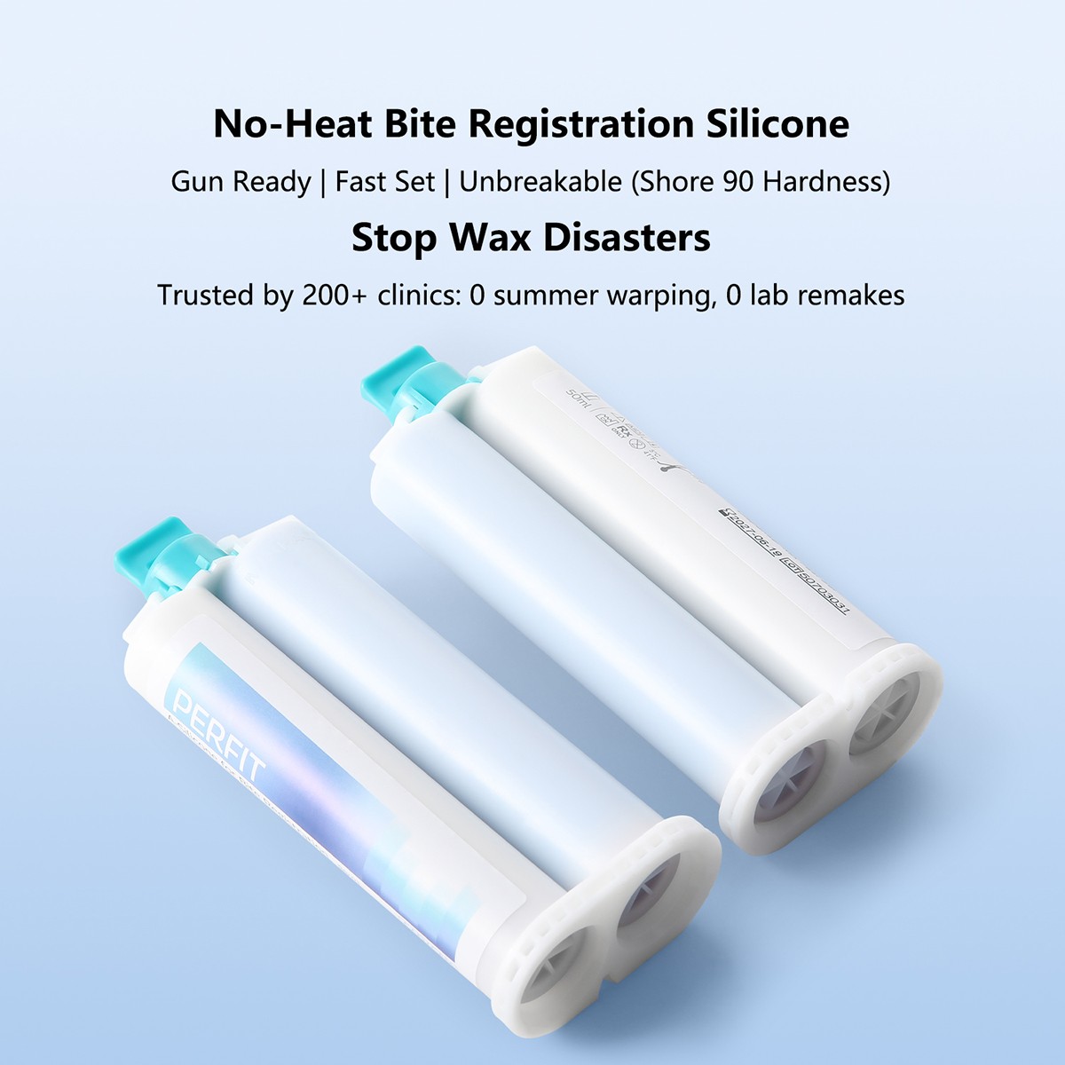 Silicone dental A para el material de registro mordedura Mezcla/Conjunto rápido