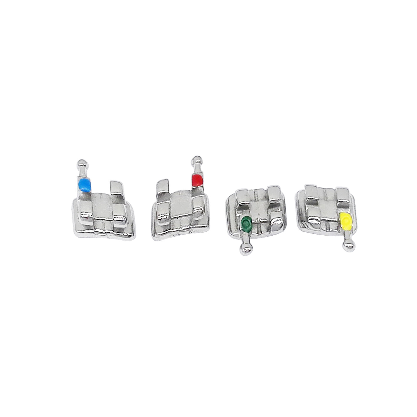 20Pcs PROB Dental Orthodontic Brackets Metal Braces Mini/Standard .022 3/345Hook