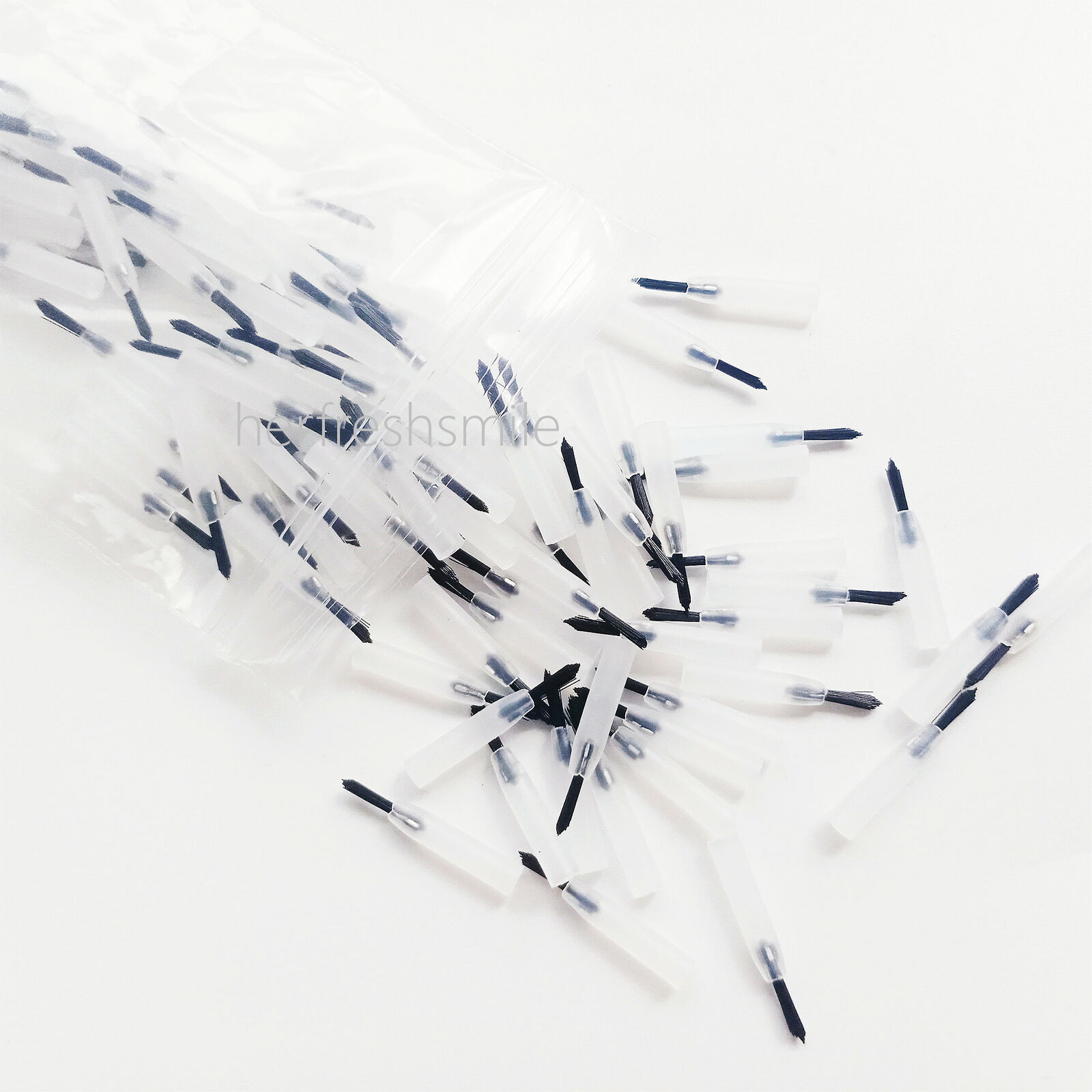 Dental Composite Resin Disposable Applicator Brush Tips Black Large Small Handle