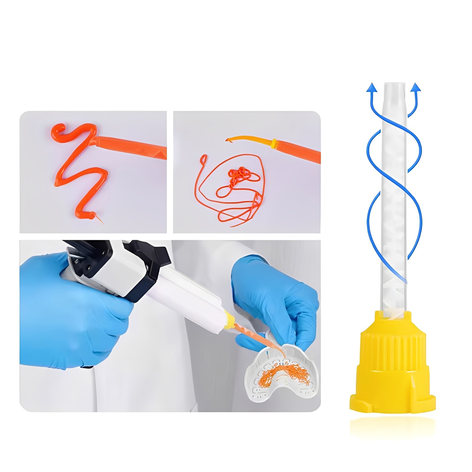 Light Body Fast Set Dental VPS Impression Material, 50ml x 2