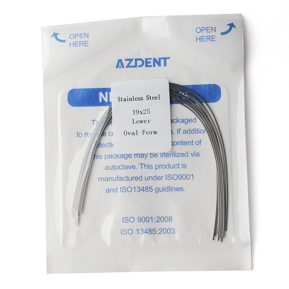AZDENT Dental Orthodontic Arch Wire Rectangular Stainless steelFor Bracket