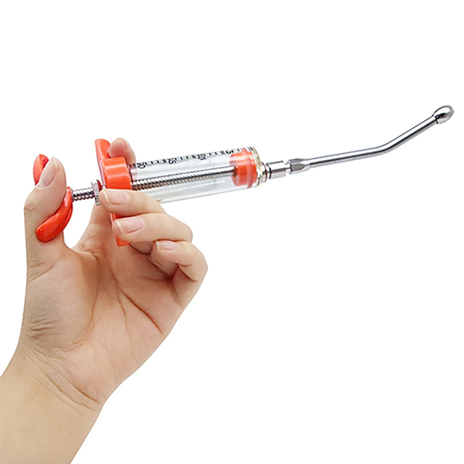 2 Pieces Goat Syringe with 4 Drench Nozzle Adjustable Dosage ,Reusable Drench…