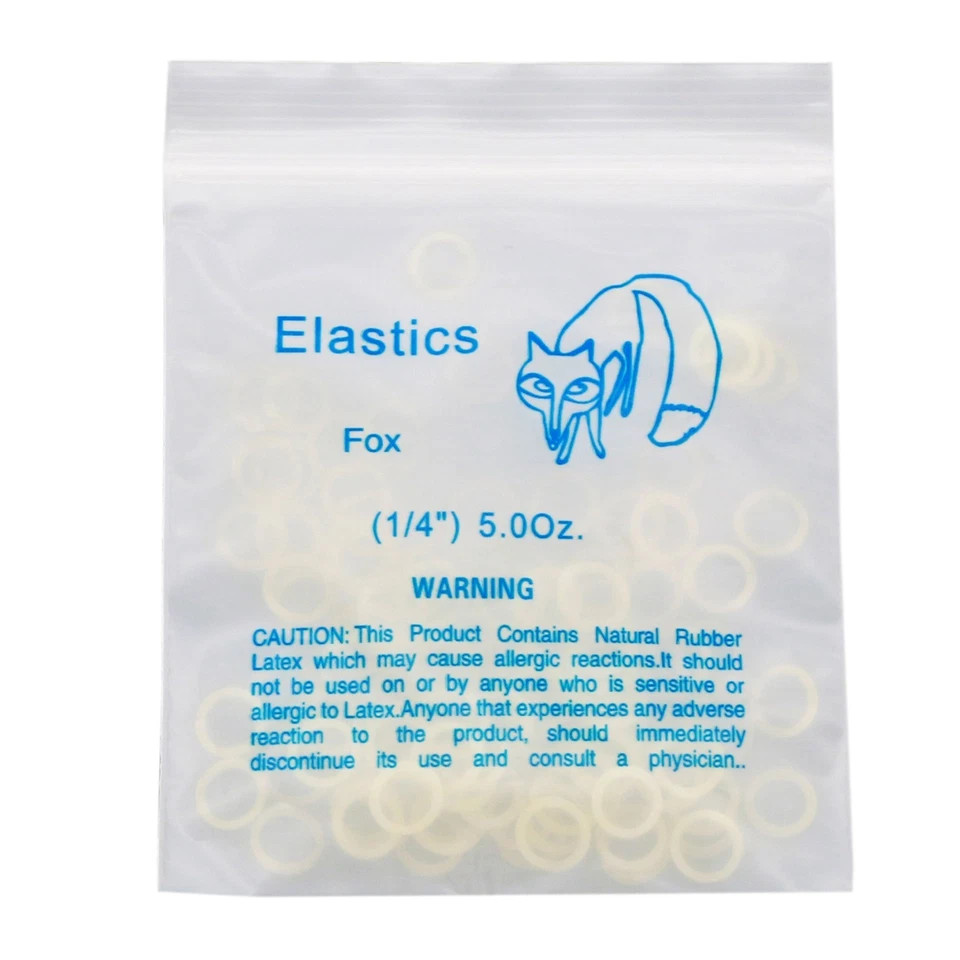 US Orthodontic 5.0Oz Elastics Braces Rubber Bands Latex Braces 1000/2000/3000Pcs