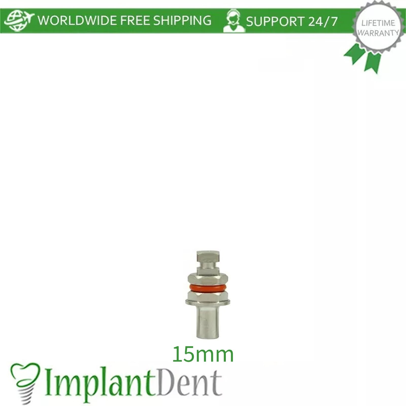 1x Dental Driver For One Piece Fixture L-15.0mm, 18.0mm, 50.0mm Dentistry Tool