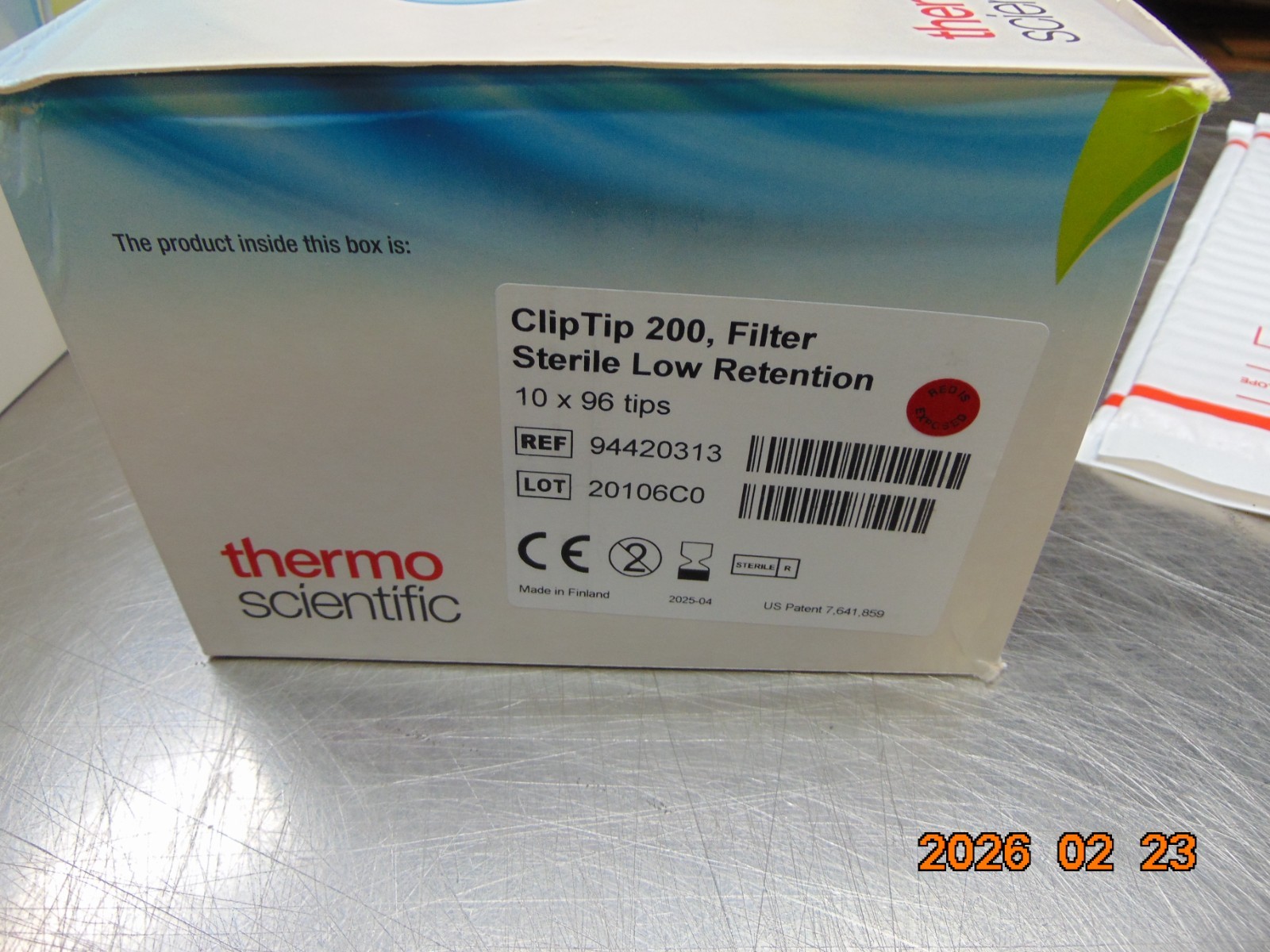 (960/Pk) THERMO ClipTip 200uL Low Retention Filter Pipet Tips 10×96/Rk 94420313