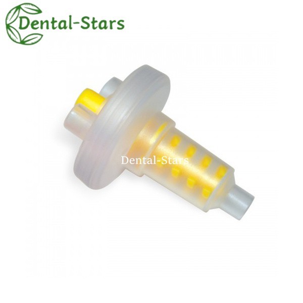 50/1000Pcs Dental Dynamic Mixing Tips for Impression Material Yellow Tips 5:1