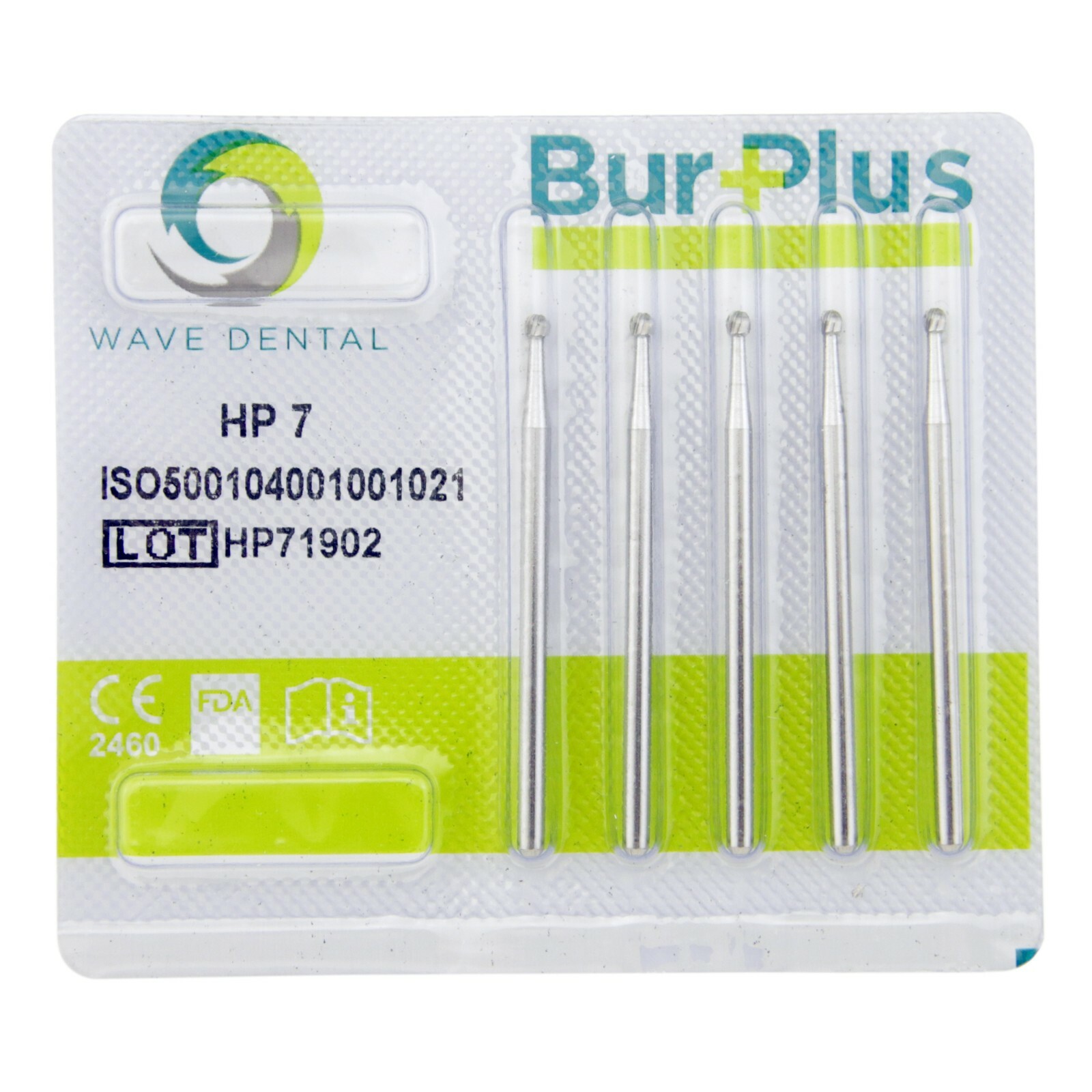 Wave Dental Round Carbide Bur Straight Handpiece Burs 44.5mm HP #1/4 1/2 2 4 6 8