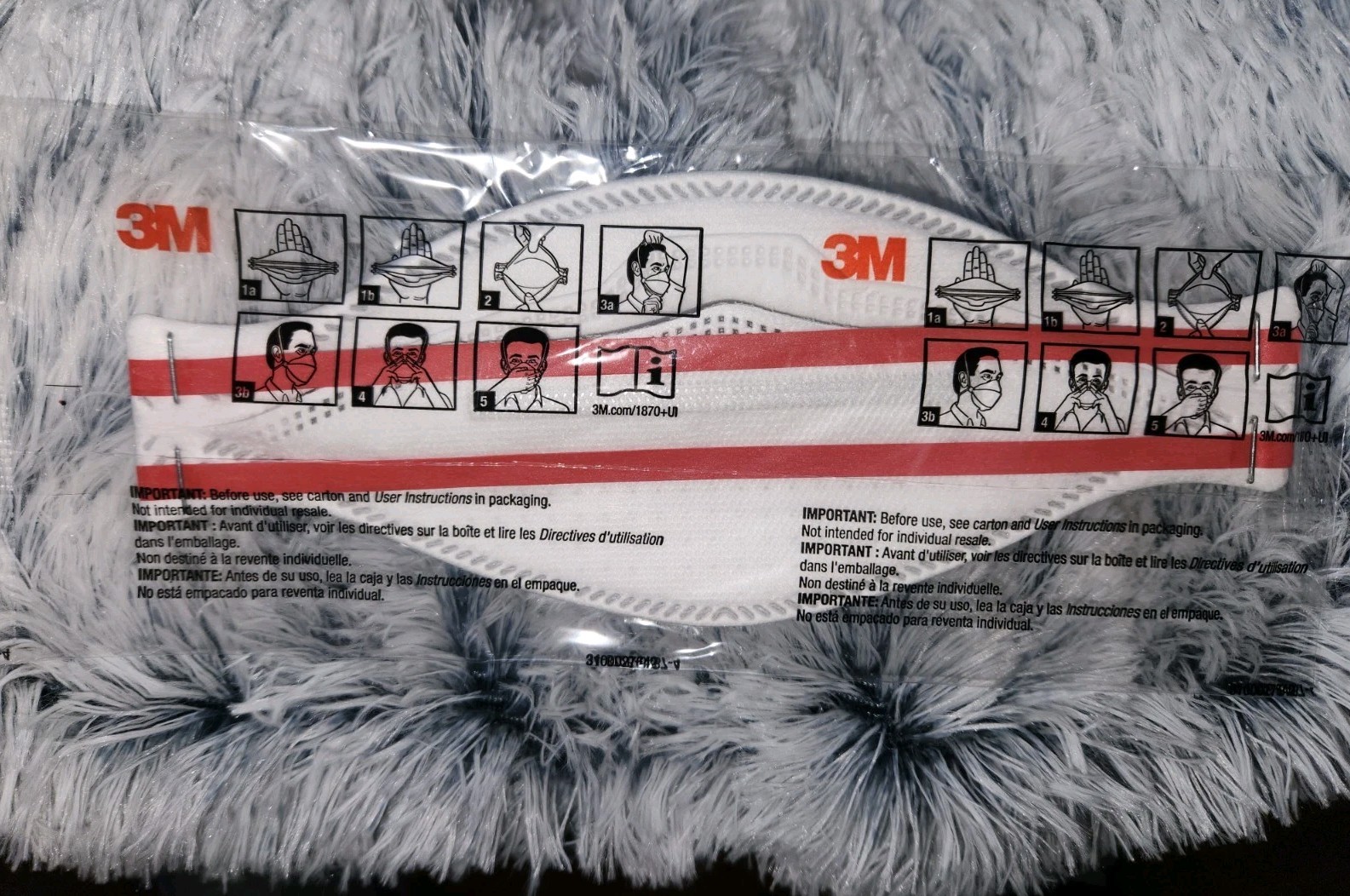 3M Aura N95 1870+ Respirator and Surgical Face Masks~Qty. 138
