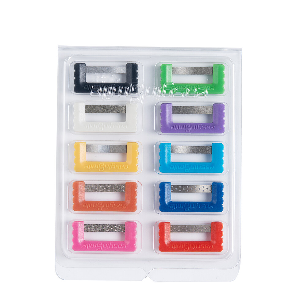 50x Orthodoncia Dental IPR IR Polish Strips Interproximal reduction serrated saw