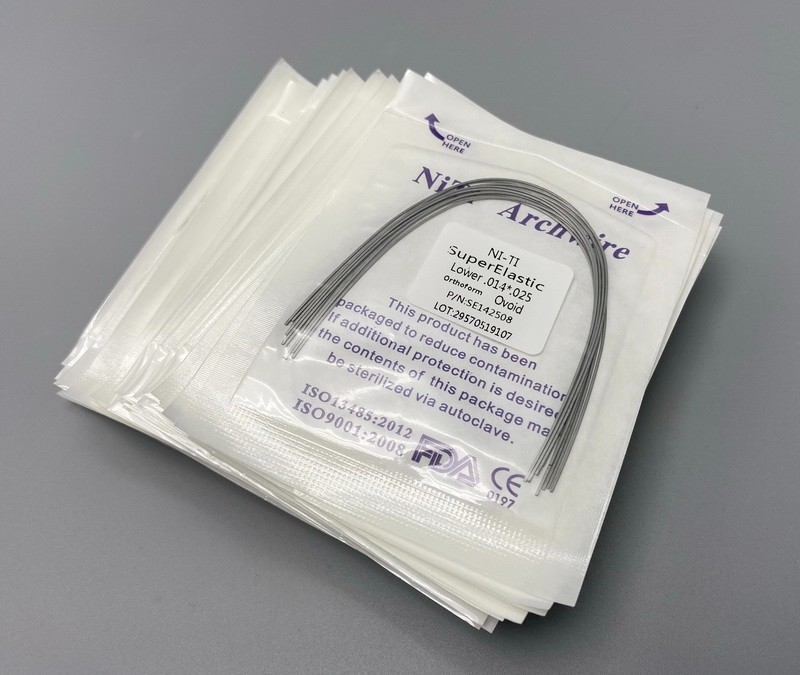 Dental Ortho Teeth Braces Bracket Archwires Super Elastic Ni-Ti Arch Wires Ovoid