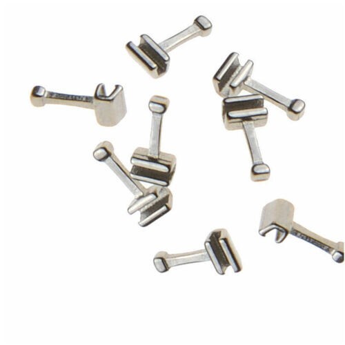 100pcs Dental Orthodontic Sliding Crimpable Hook Open Surgical Hooks Long Type