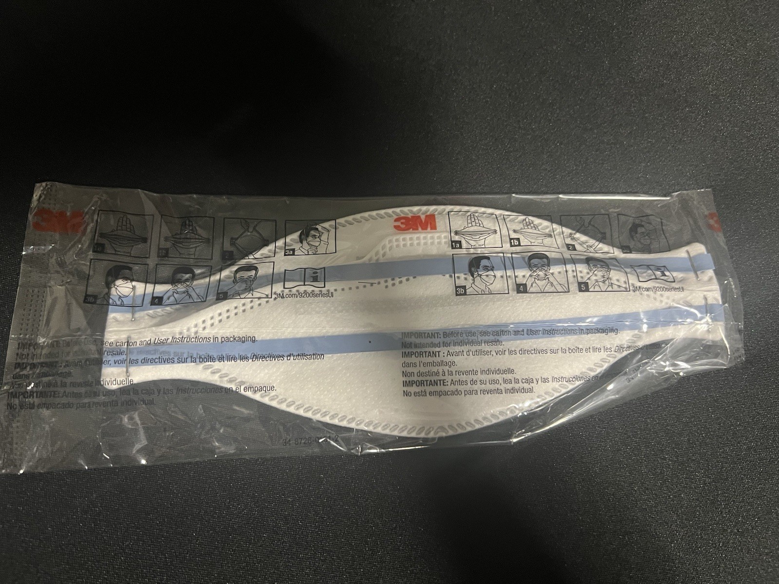 3M Aura 9205+ N95 NIOSH Disposable Particulate Respirator Mask, 20 pcs. per pack