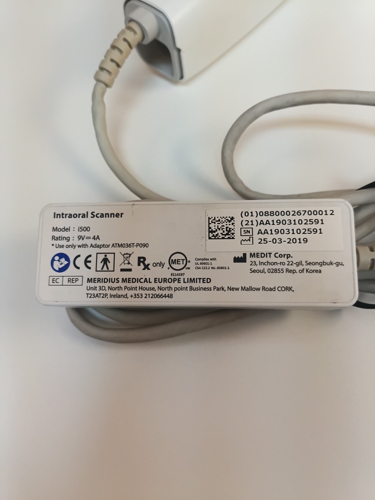 MEDIT i500 Dental Intraoral Scanner for CAD/CAM Dentistry
