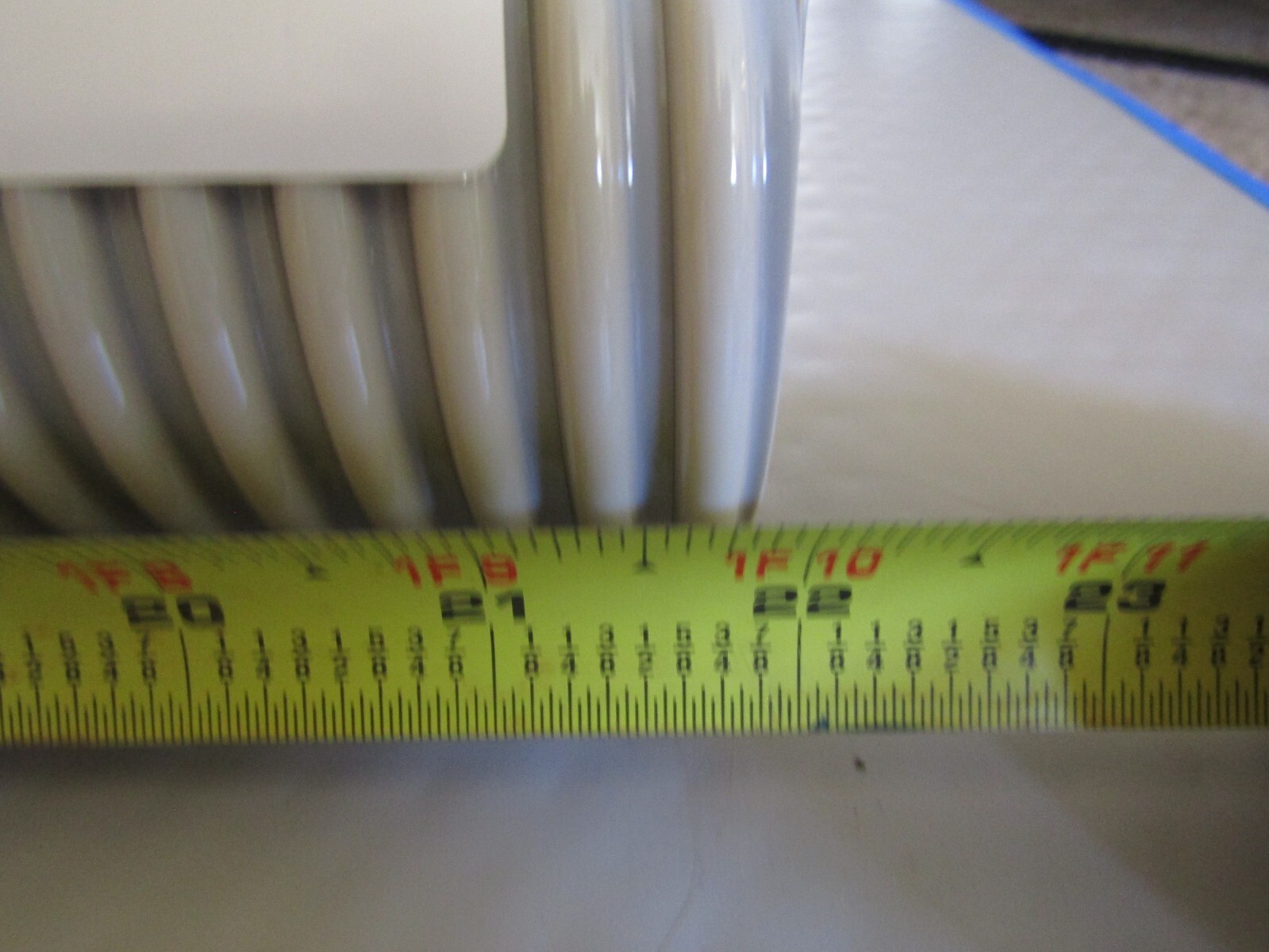 Adec Tubing 3 IN OD, EXT Corrugated, Gray, Length 22″, REF# 024.273.01