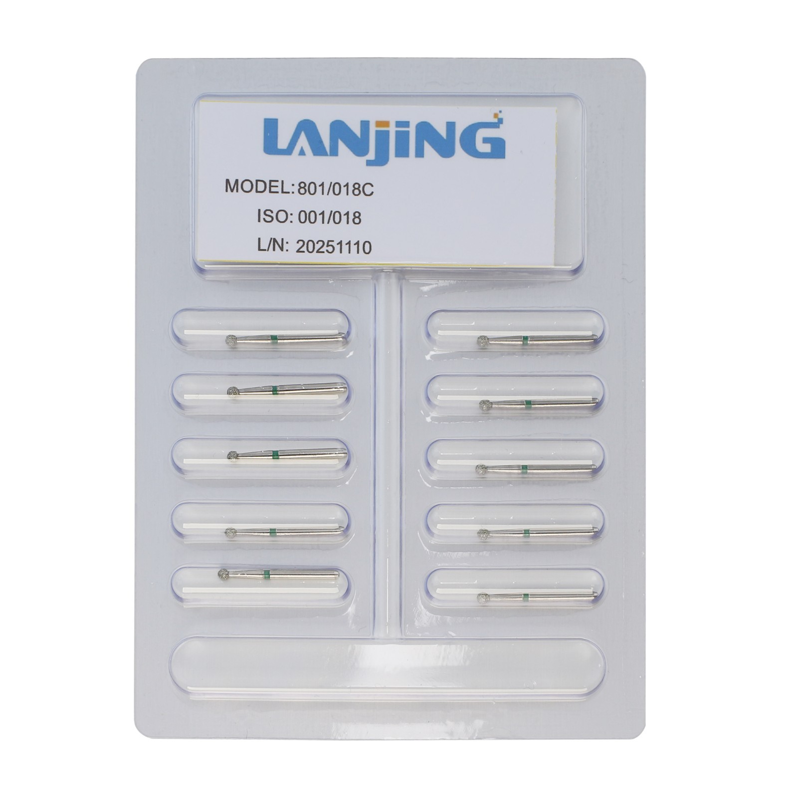 Multi-Use Dental Diamonds Round Ball Burs Friction Grip FG 801 Surgical 801L