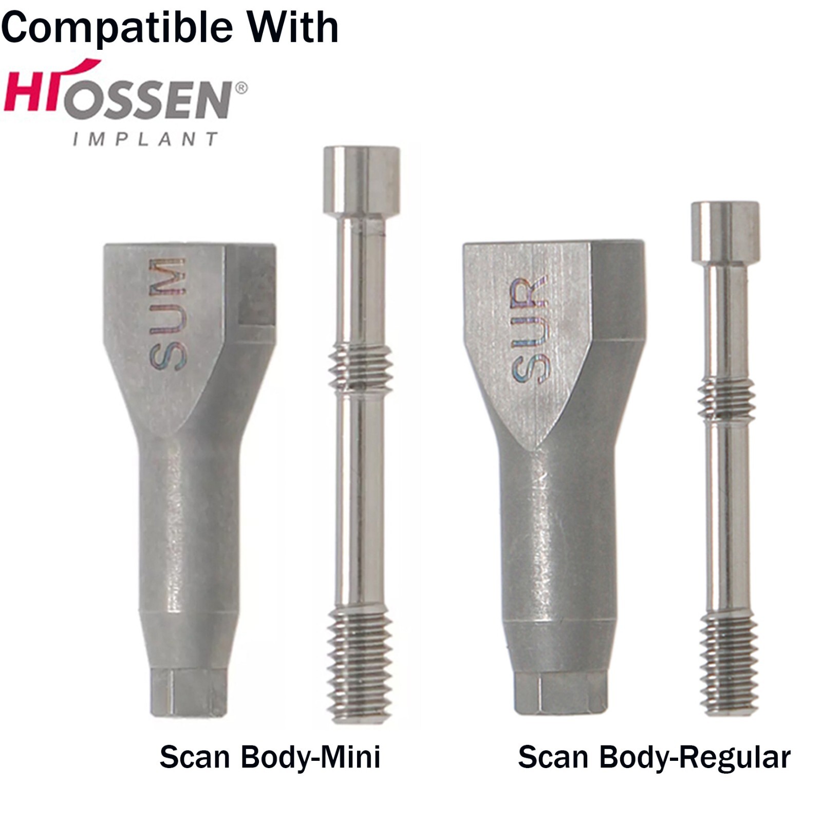 Dental Mini/Regular Implant Scan Body 3D Analog fits Osstem Hiossen ET ll lll lV