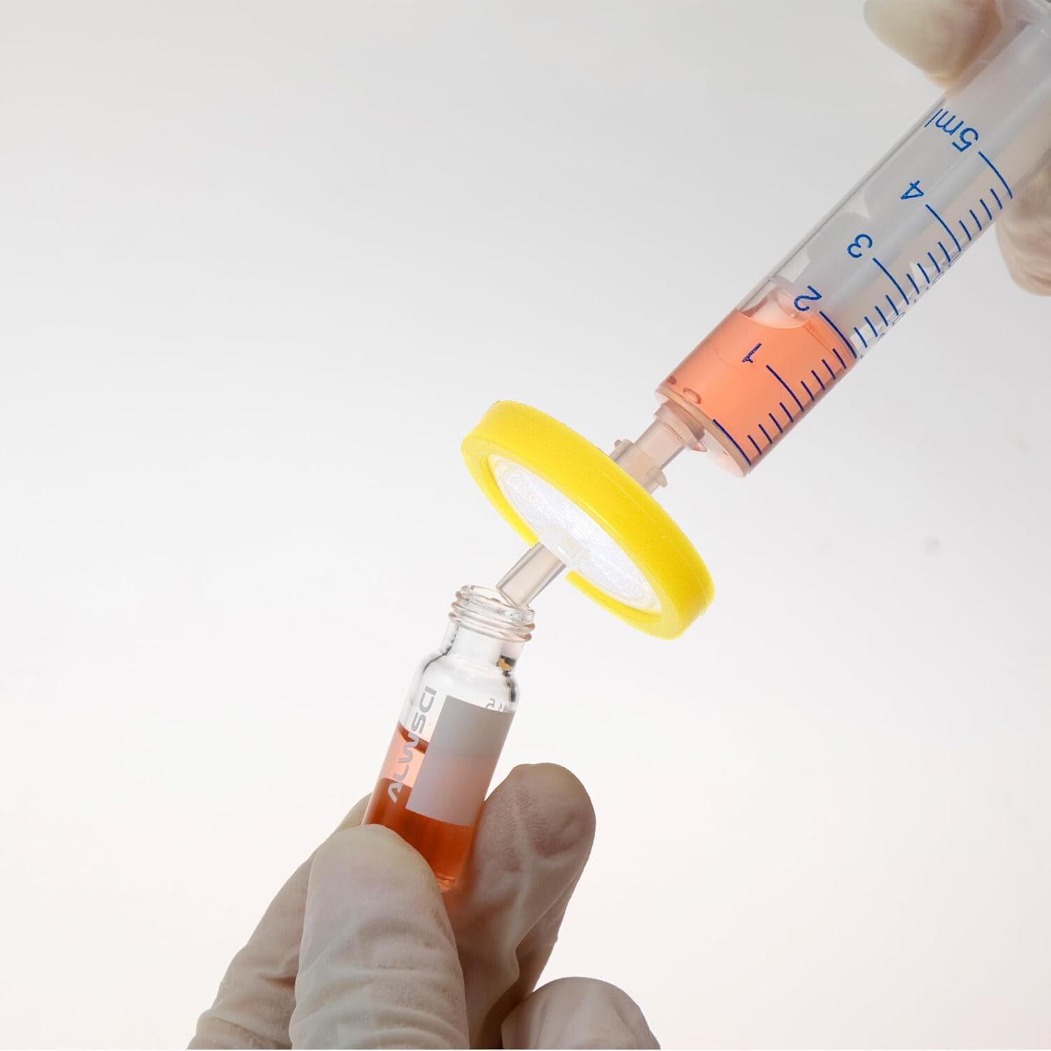 10-100pcs Nylon NY Membrane Syringe Filter 0.45μm 25mm Hydrophilic PP Prefilter