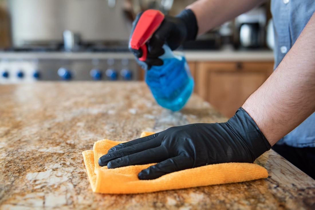 Disposable Nitrile Exam Gloves, 5 Mil Black, Powder-Free Clean Gloves Heavy Duty