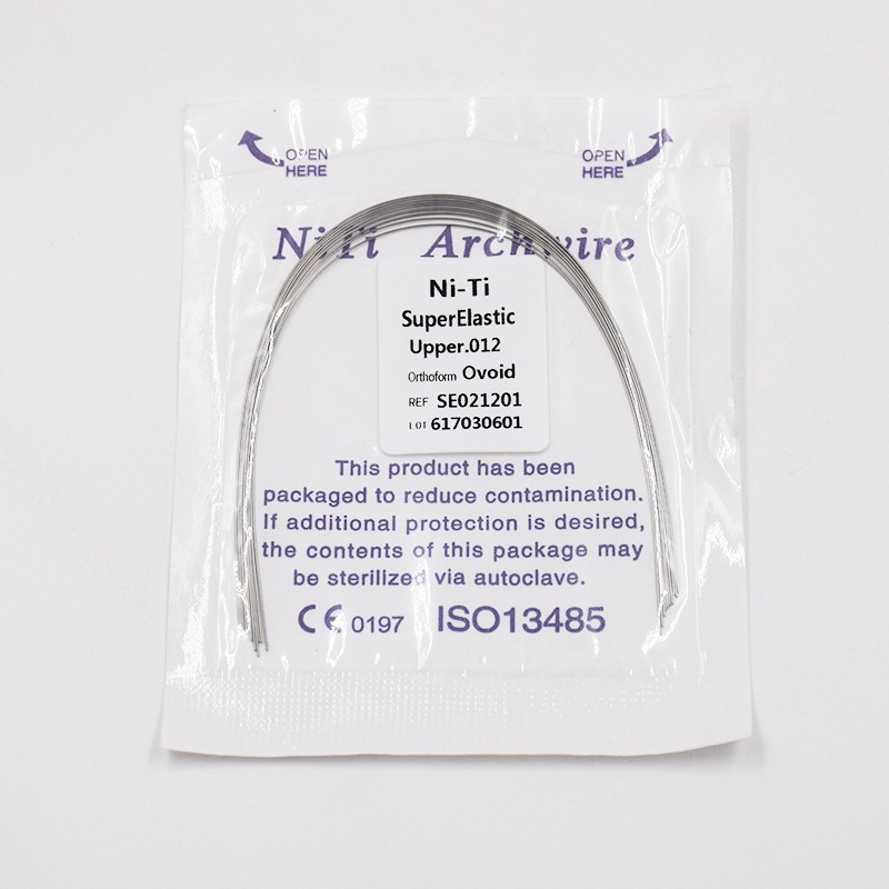 Dental Ortho Niti Super Elastic Rectangular Round Arch Wire Ovoid/Square/Natural